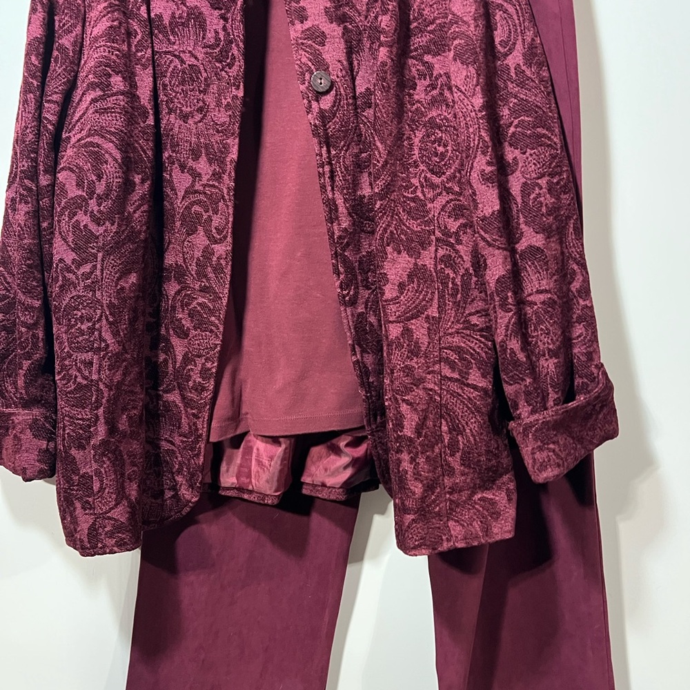 Coldwater Creek Rich Burgundy Blazer